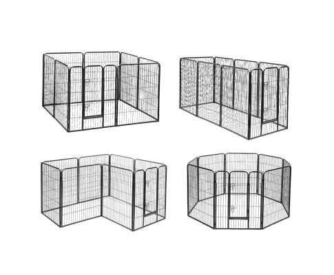 Pet 8 Panel Portable Pet Playpen Crate Enclosure 100cm - House of Pets Delight