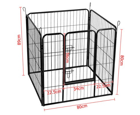 8 Panels Pet Dog Exercise Playpen Crate 80CM-House of Pets Delight