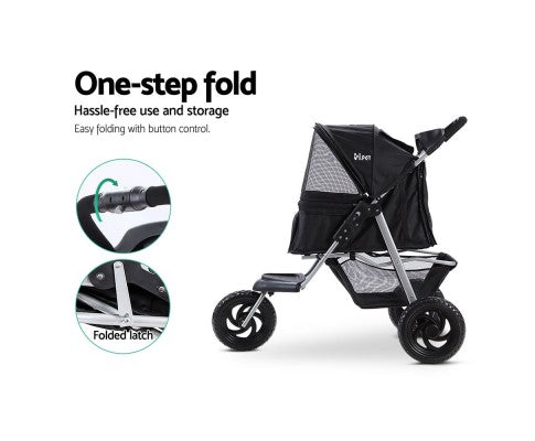 Foldable Large Pet Stroller & Carrier-House of Pets Delight