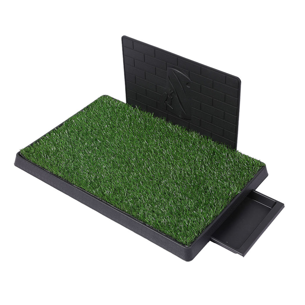 Artificial Grass Puppy Training Potty With Splash Proof Wall