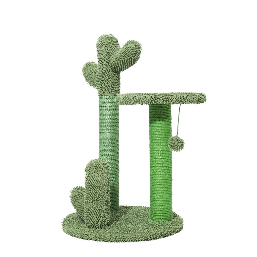 Cactus Cat Scratching Post Tree Pole - Green
