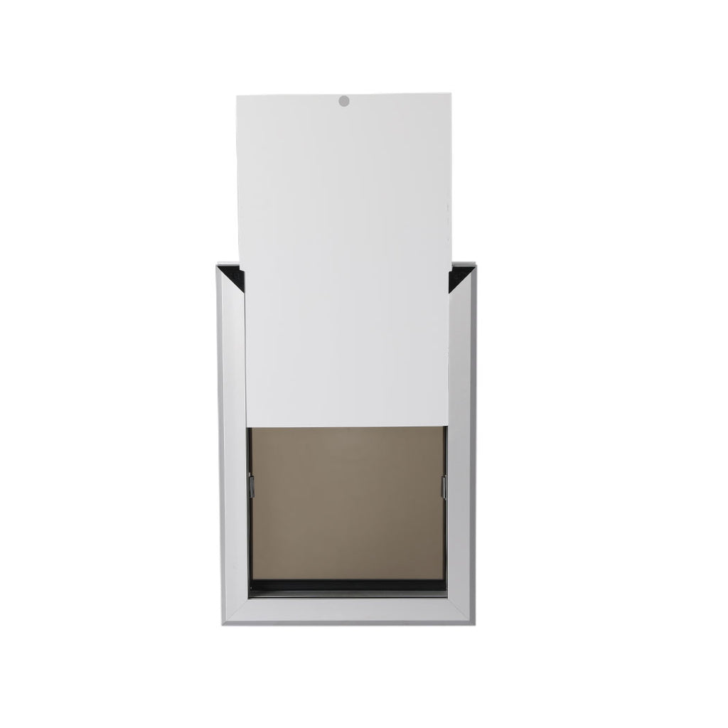 Aluminium Pet Access Door Dual Flexi Flap For Wooden Wall (Various Sizes)-Pawz