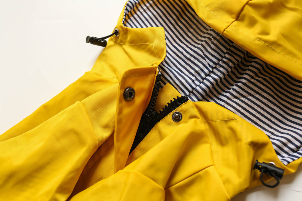 Happy Days Doggy Raincoat in Yellow-House of Pets Delight