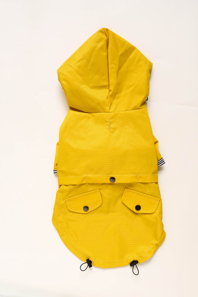 Happy Days Doggy Raincoat in Yellow-House of Pets Delight