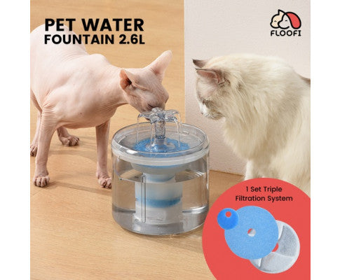 Floofi Pet Water Fountain 2.6L