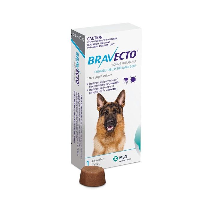 Bravecto Chew for Large Dogs 20-40 kgs