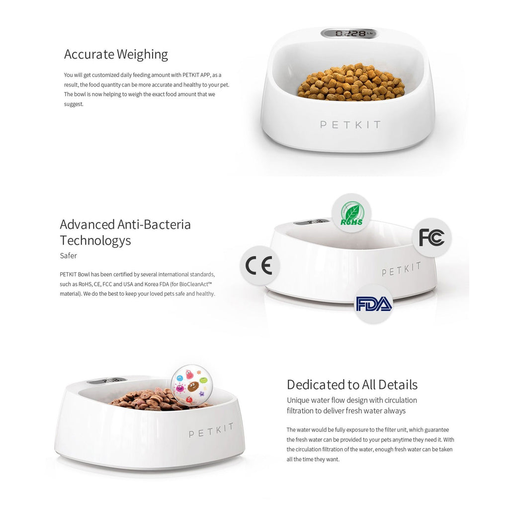 PETKIT Fresh Smart Antibacterial Digital Scale Pet Bowl For Dogs And Cats-Petkit