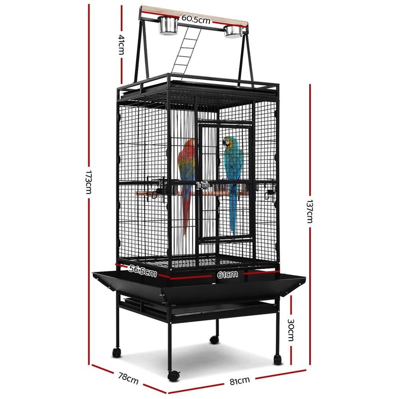 Pet Bird Cage with Perch-House Of Pets Delight