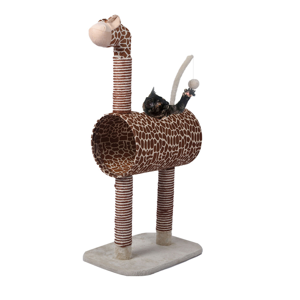 Giraffe Cat Climber House with Scratching Post-Pawz