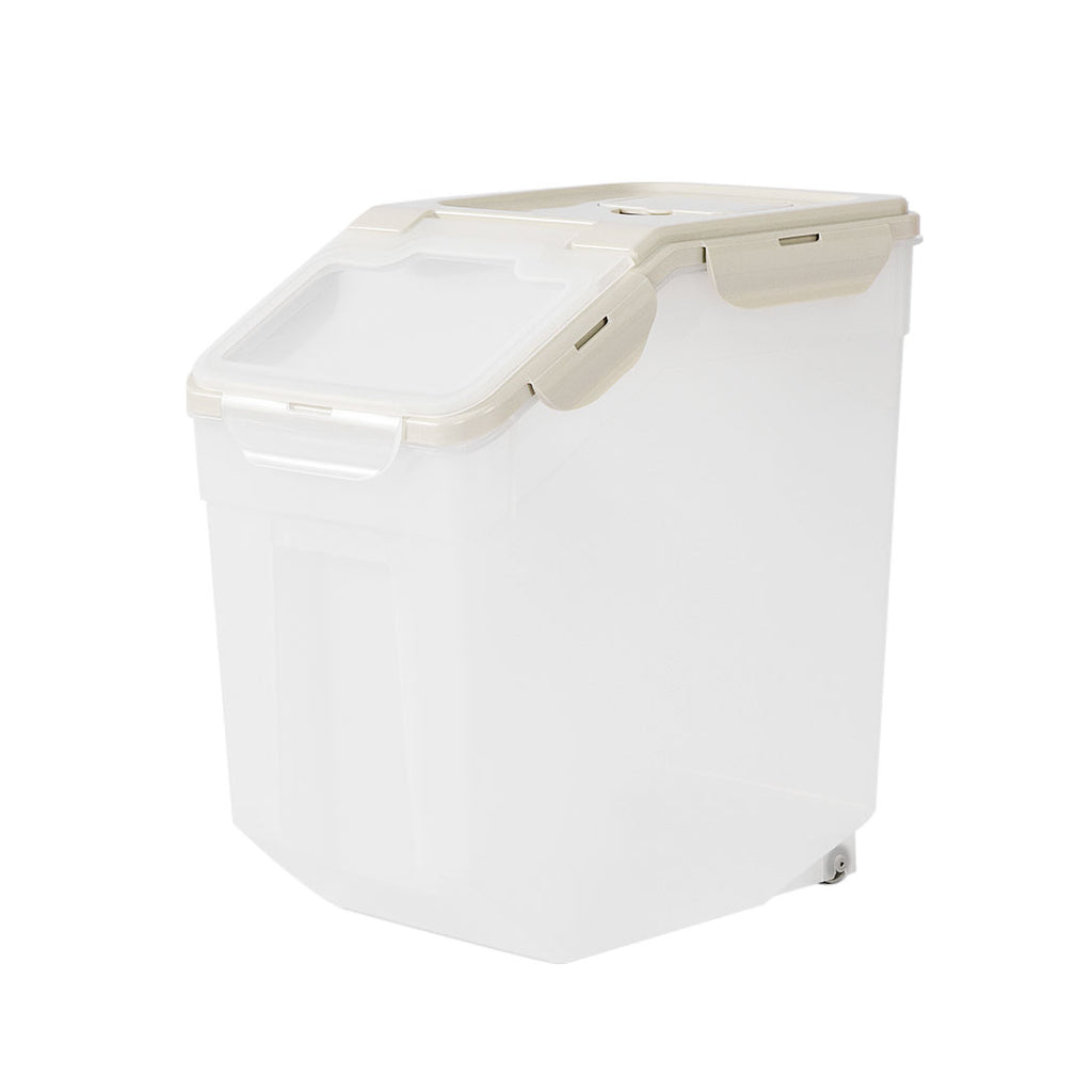 Pet Food Container Storage Box With Wheel 10L-House of Pets Delight