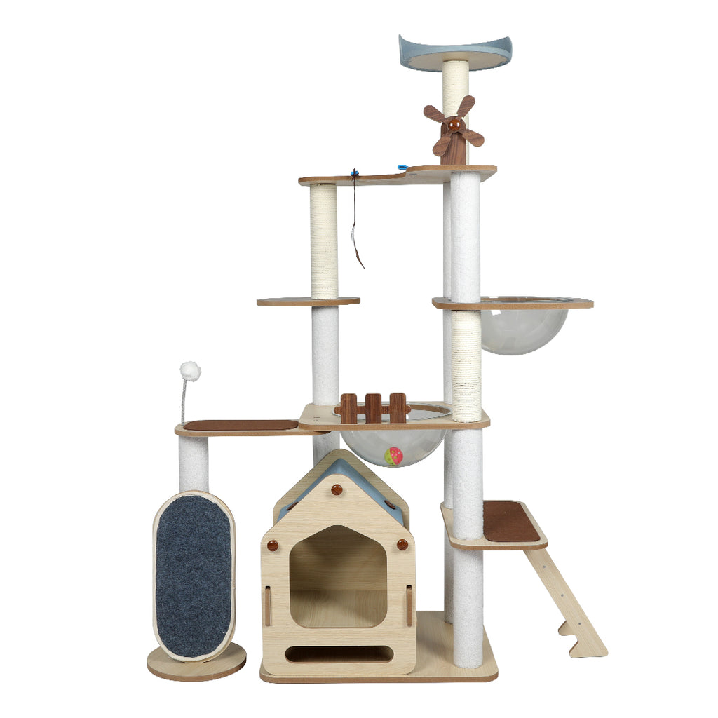 Windmill Wood Cat Condo House 168cm