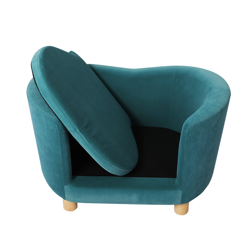 Elevated Dog Lounge in Teal