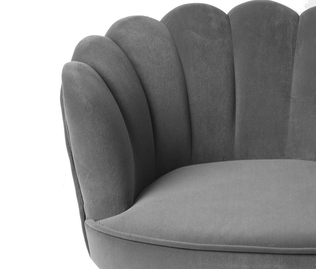 Shell Raised Luxury Pet Sofa Lounge in Soft Grey-Pawz