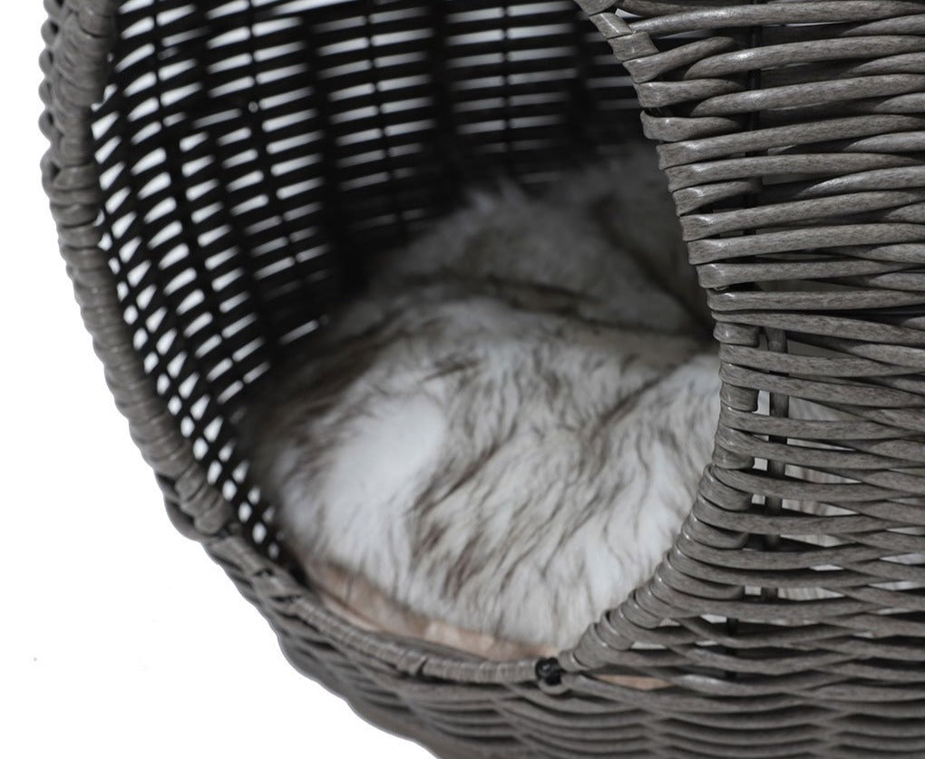 Wicker Cat Bed Nest-Pawz