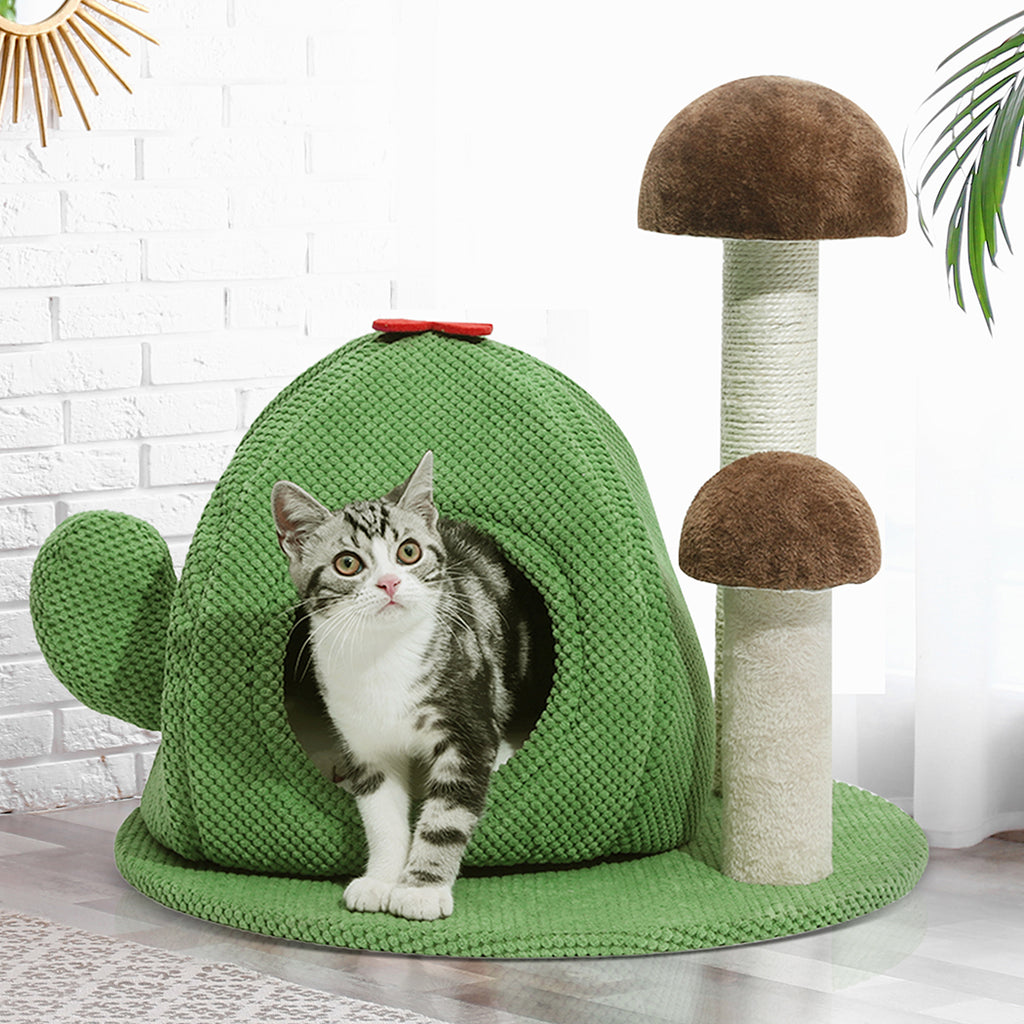 Mushie Cat Tree Tower Kitty Bed-House Of Pets Delight