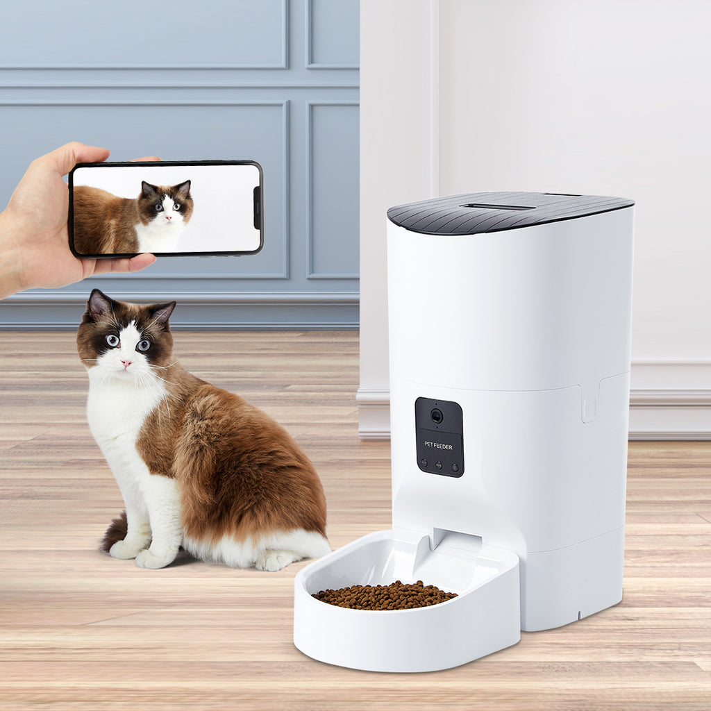 Smart Pet Feeder Food Dispenser Portable Remote Bowl With Camera-House of Pets Delight