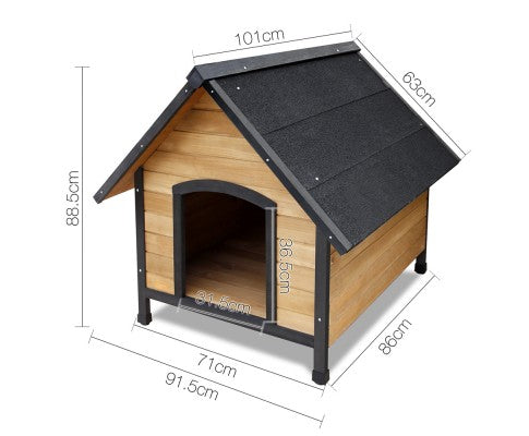 Wooden Dog Kennel - Extra Large - House of Pets Delight
