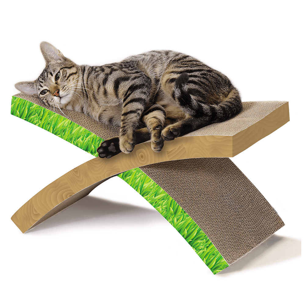 Petstages Easy Life Hammock Cardboard Cat Scratcher & Bed - Small Cats