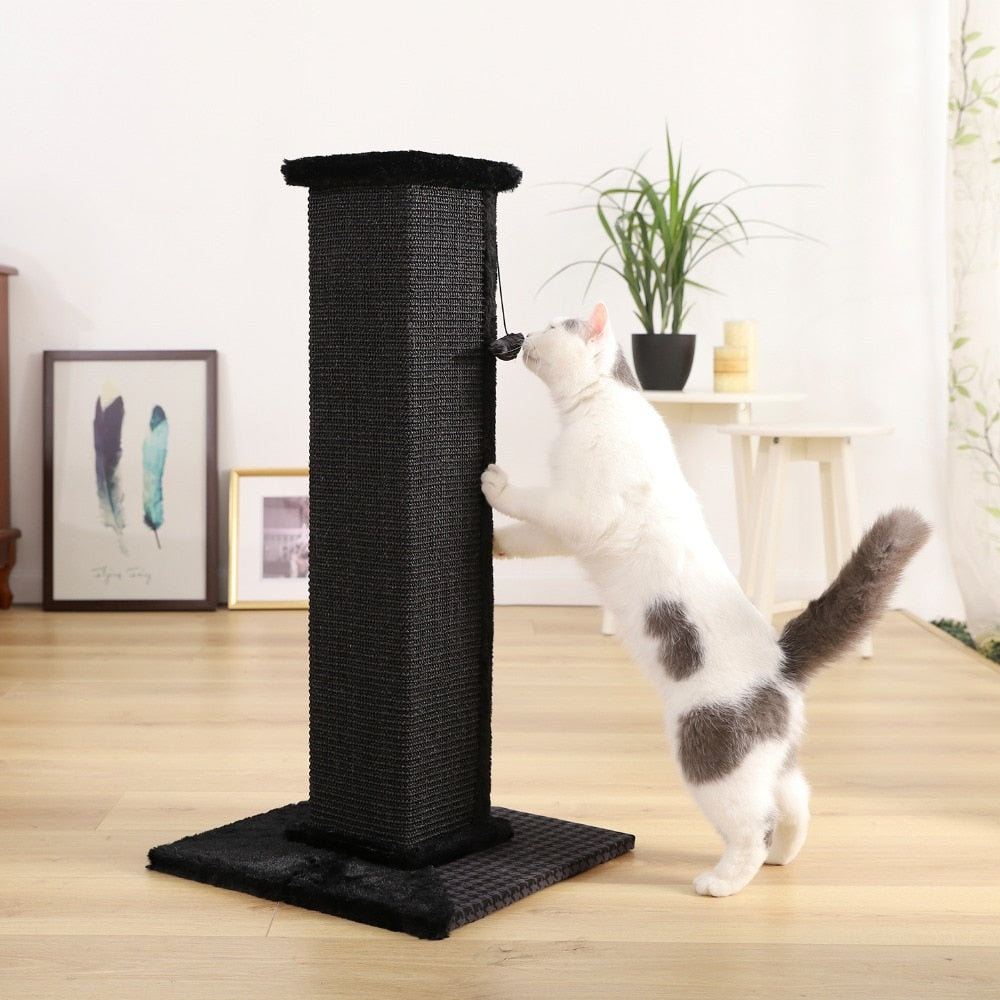 82cm Ultimate Cat Scratching Post in Black-House Of Pets Delight