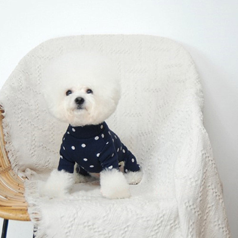 Polka Dot Cotton Jumper-House of Pets Delight