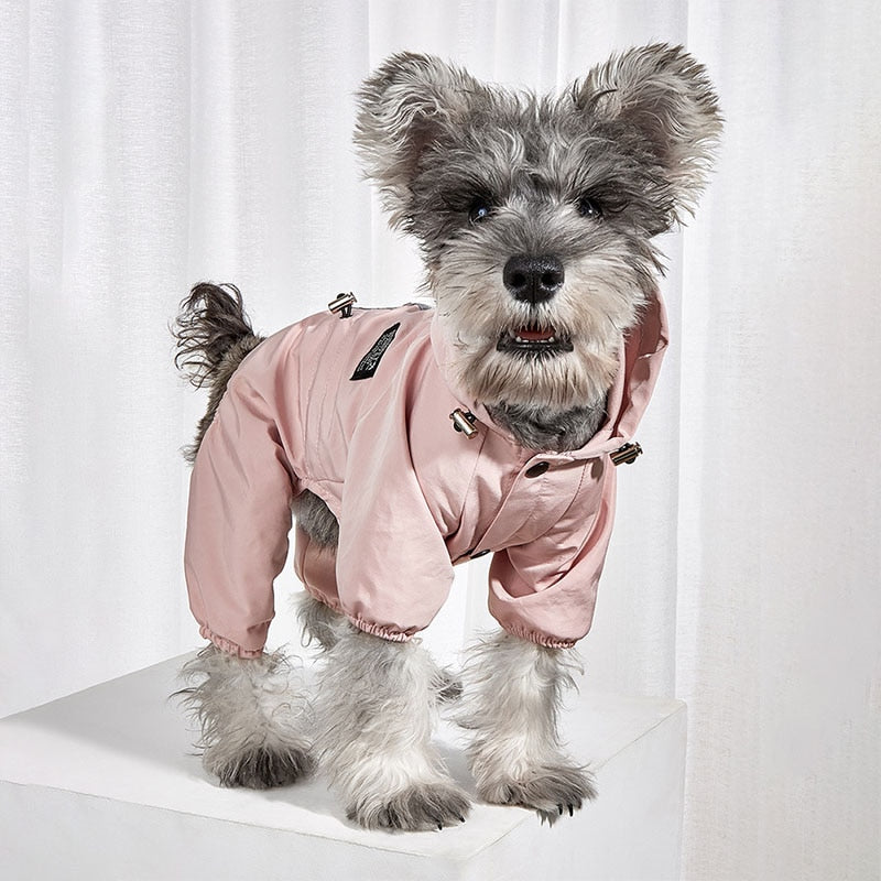 The Waterproof Reflective Dog Raincoat - Dusty Blue-House Of Pets Delight