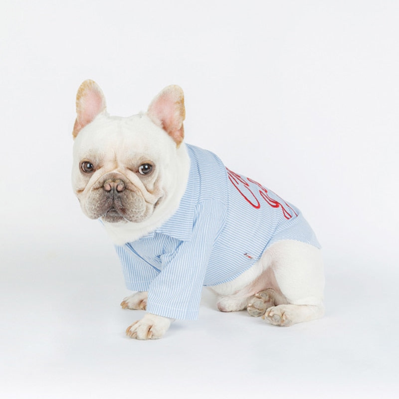 Club Garcon Light Denim Dog Shirt-House of Pets Delight