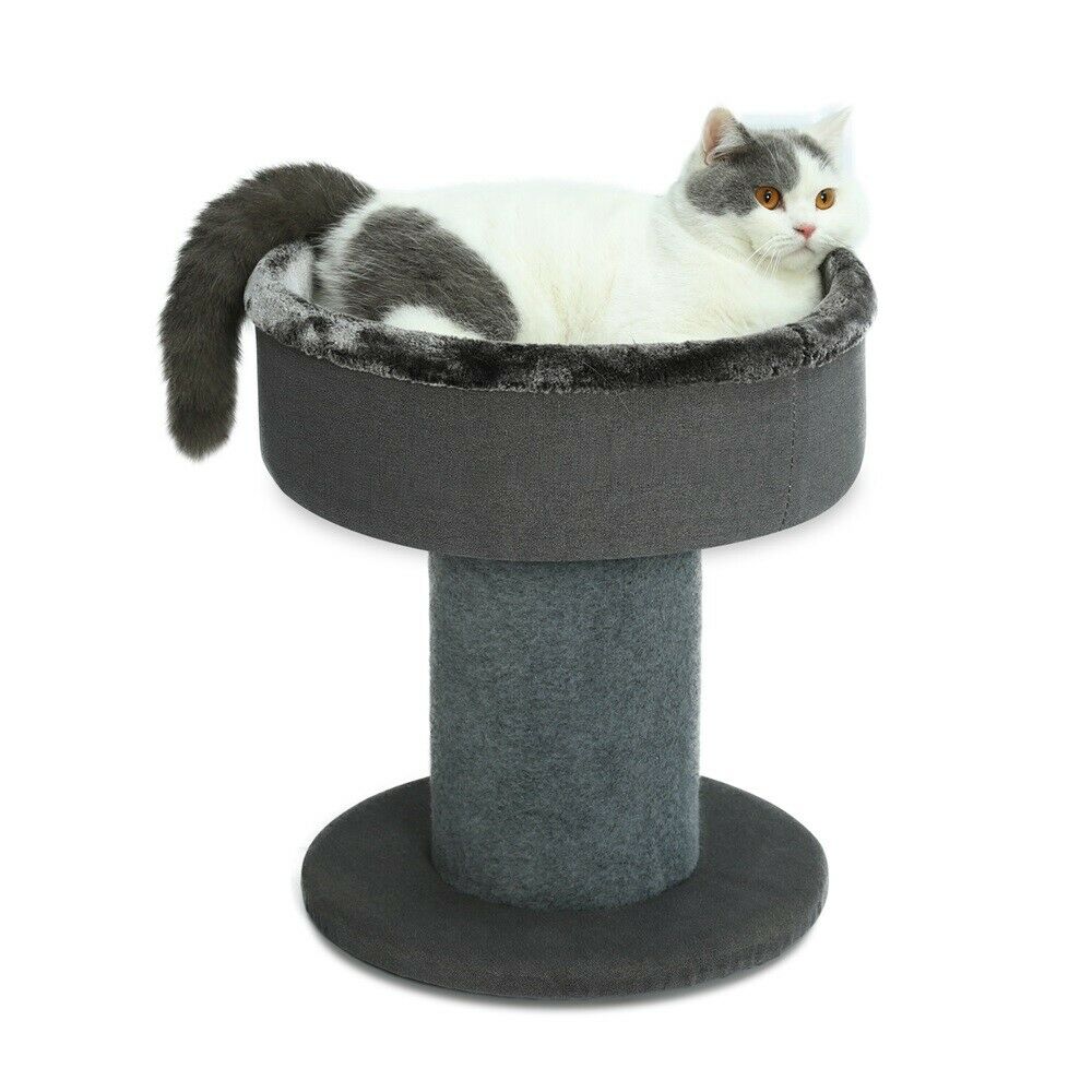 The Perch Cat Bed in Dark Grey-House Of Pets Delight